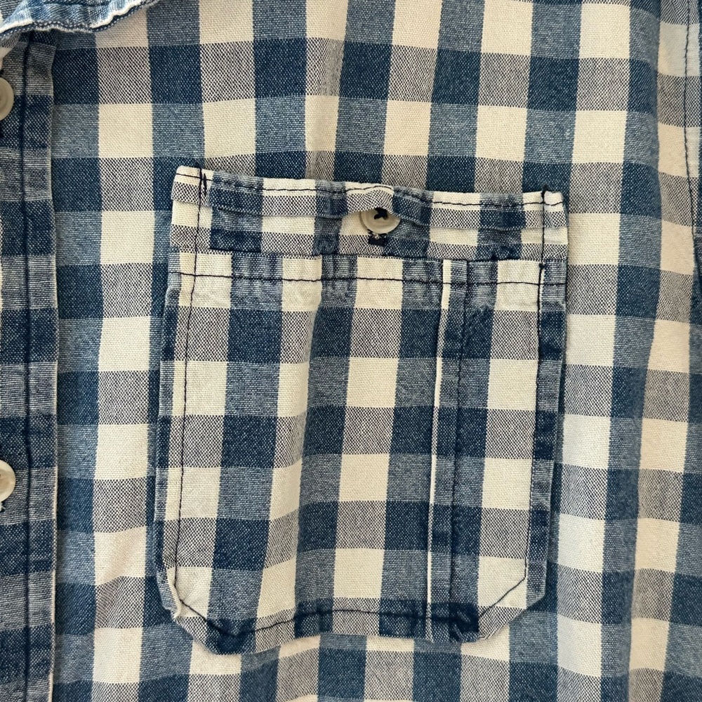 Joe’s Jeans Long Sleeve Shirt, Size Med Blue & White Man’s. - Picture 6 of 9